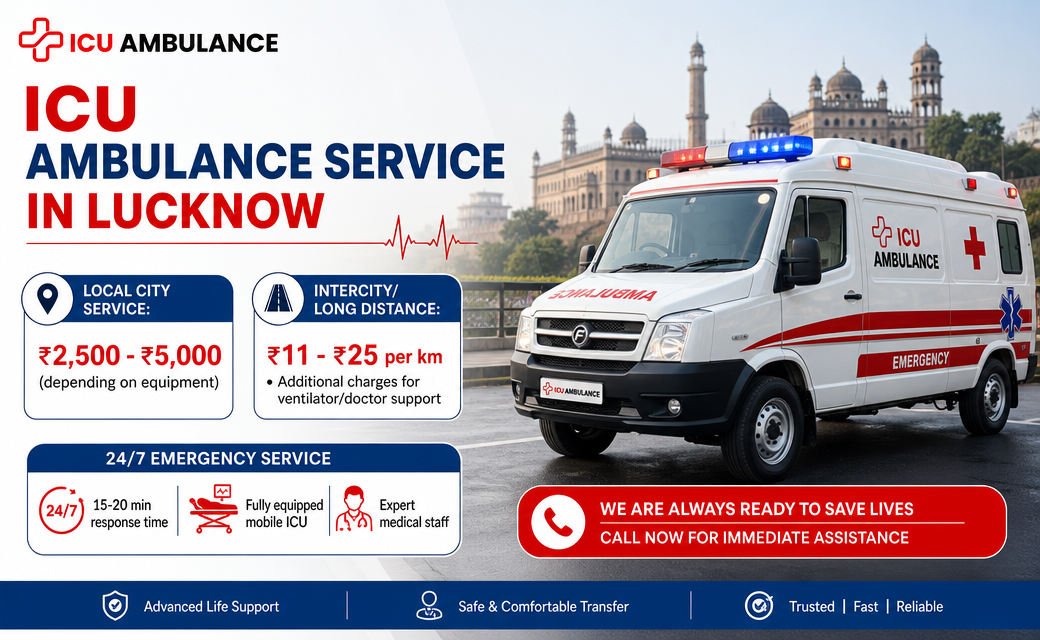 What Is the Cost of ICU Ambulance Service in Lucknow ?